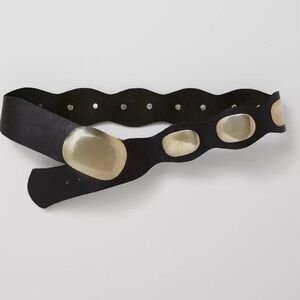 NWT Free People Black Belt with Metal Buckle NWT